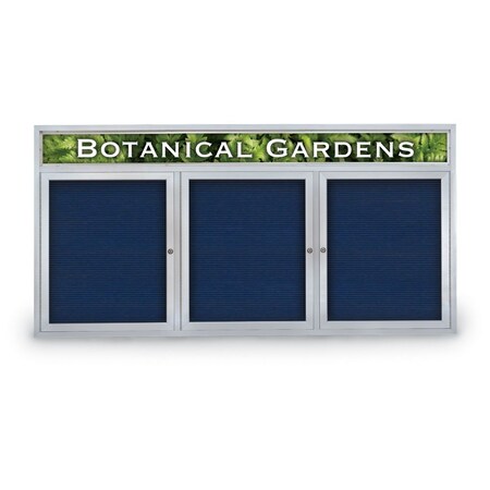 United Visual Products Indoor Enclosed Combo Board, 42"x32", Gold Frame/Grey & Dark Spruce UVCB4232G-GREY-DRKSPR